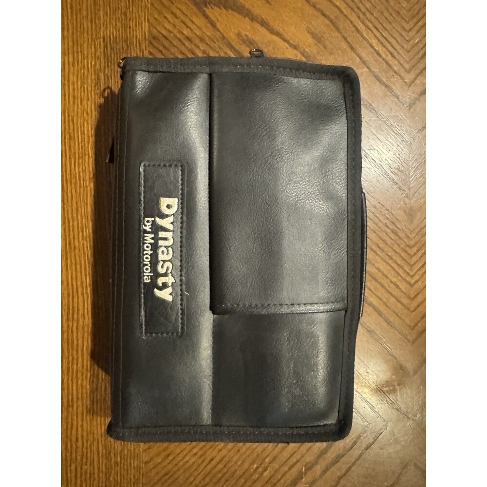 Vintage  Motorola Dynasty Car Phone And Leather Case.  Not Tested